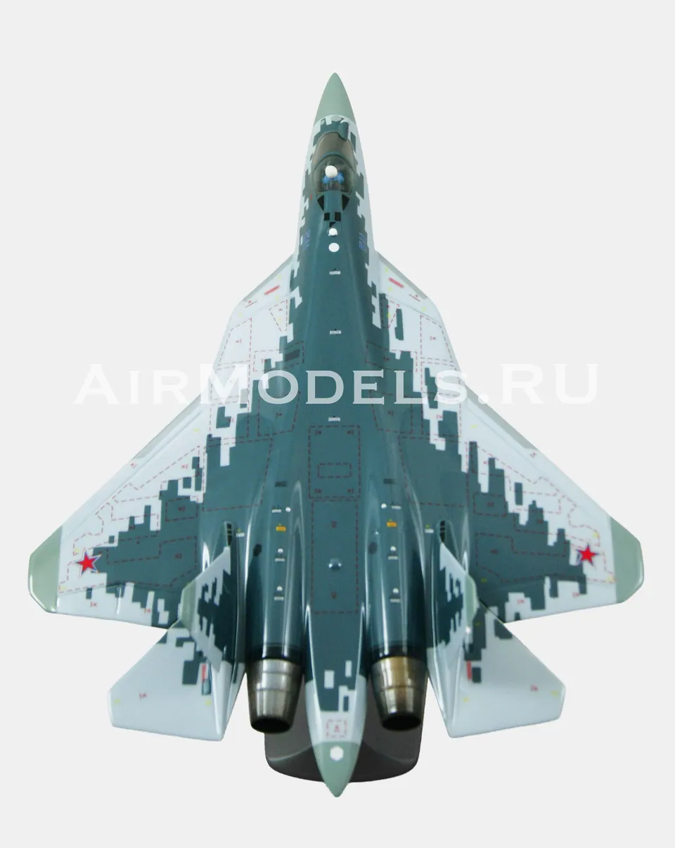Су-57 с ракетами С-71 (масштаб 1:48), в пиксельном камуфляже — фото 3