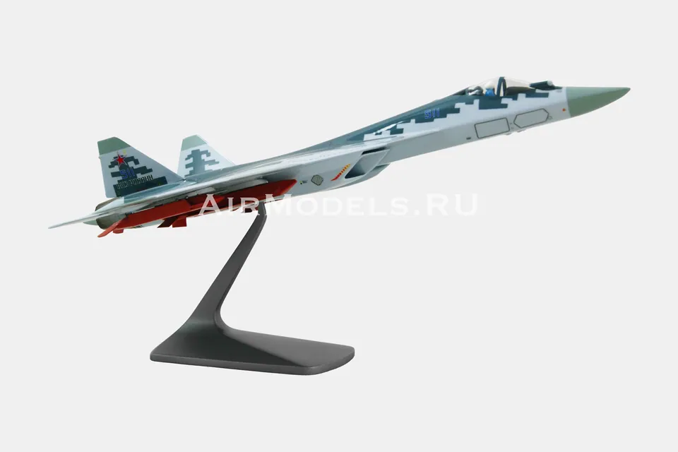 Су-57 с ракетами С-71 (масштаб 1:48), в пиксельном камуфляже — фото 8