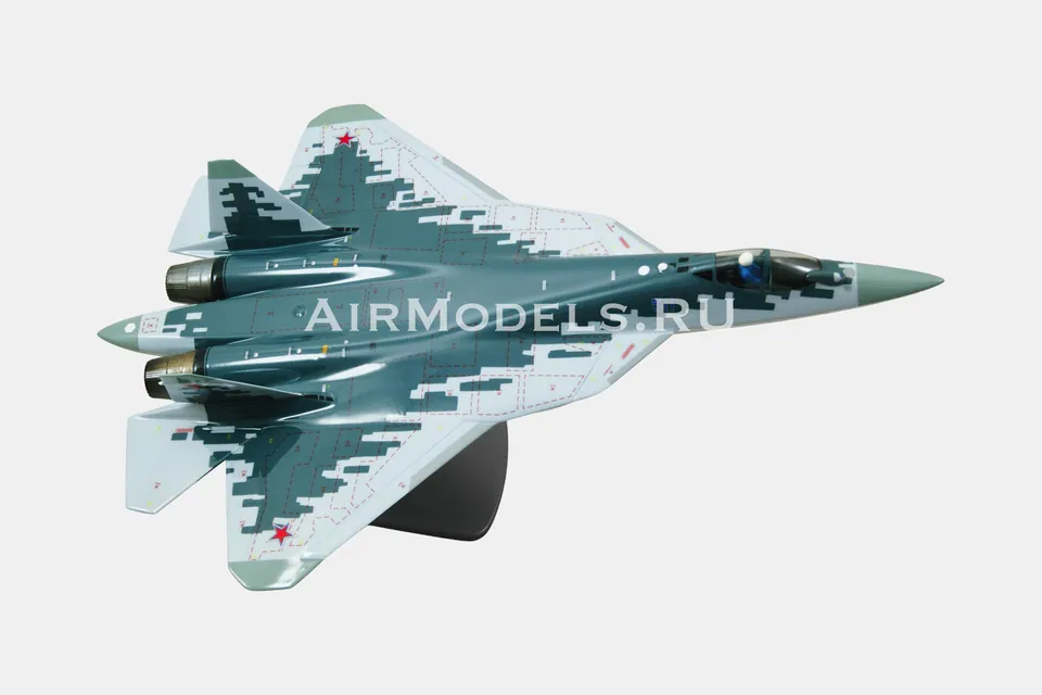 Су-57 с ракетами С-71 (масштаб 1:48), в пиксельном камуфляже — фото 10