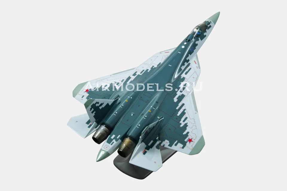 Су-57 с ракетами С-71 (масштаб 1:48), в пиксельном камуфляже — фото 12