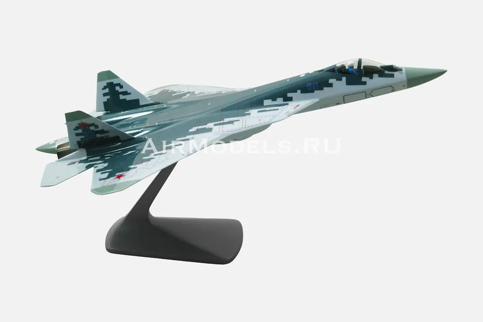 Су-57 с ракетами С-71 (масштаб 1:48), в пиксельном камуфляже — фото 15