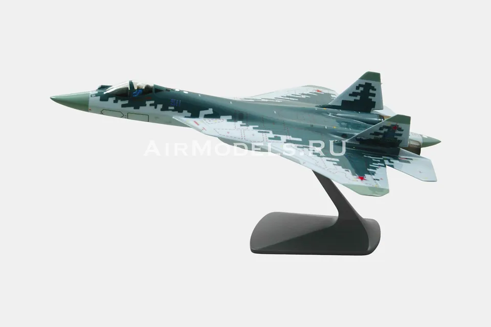 Су-57 с ракетами С-71 (масштаб 1:48), в пиксельном камуфляже — фото 18