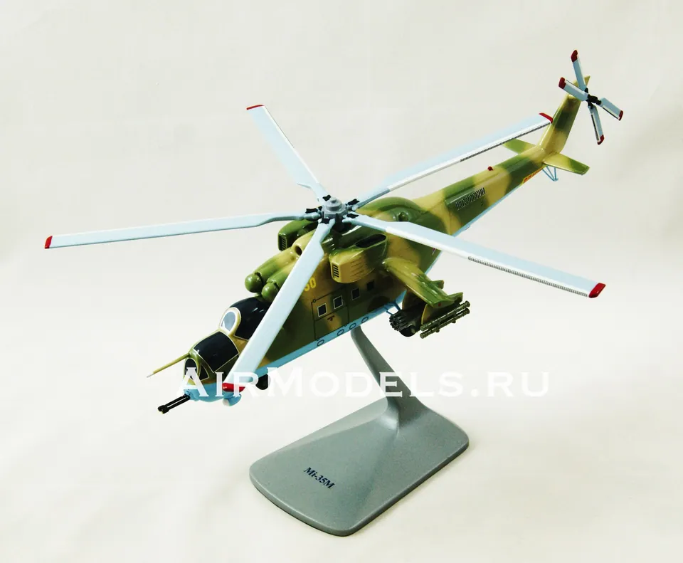 Модель вертолета Ми-35М (Масштаб 1:48, в камуфляжной окраске) — фото 12